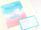 Large Months of The Year Planner and Bujo Stickers: 3.5in (90 mm)