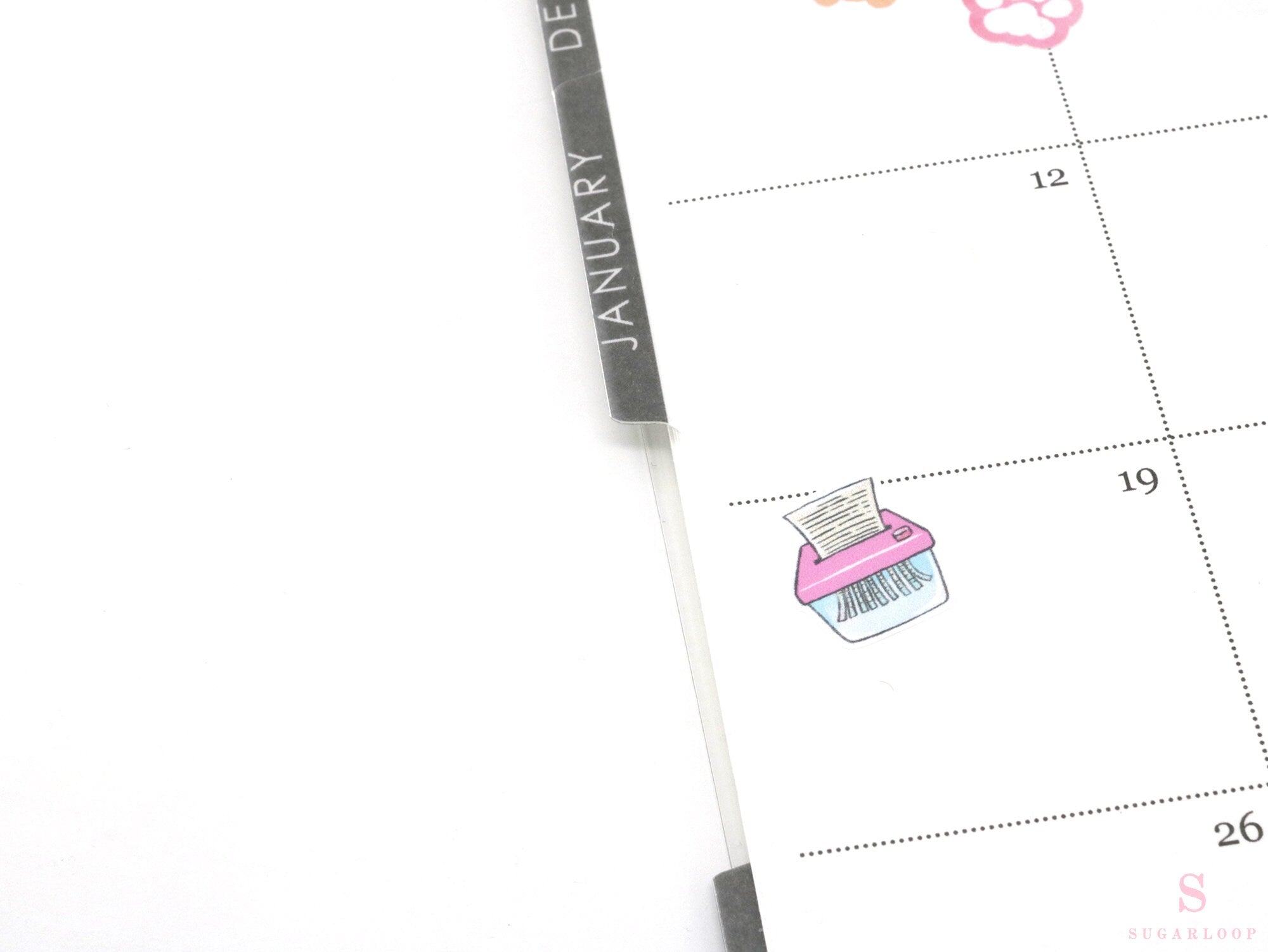 Cute Kawaii Paper Shredder Icon Planner & Journal Stickers