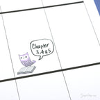 Reading Book Club Cute Vintage Style Owl Stickers for Journals & Planners: Rainbow
