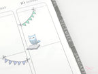 Reading Book Club Cute Vintage Style Owl Stickers for Journals & Planners: Rainbow