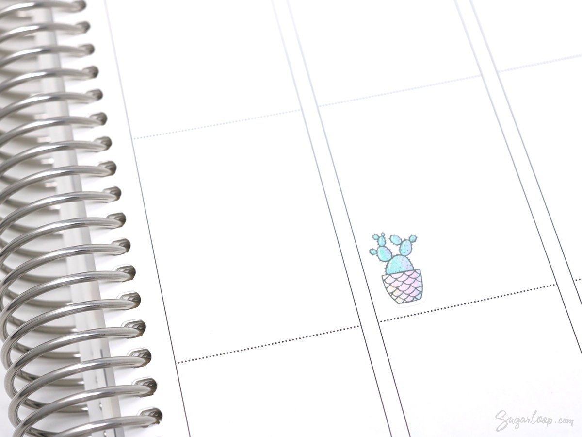 Cute Hand-Drawn Pot Plant Stickers – Bujo & Planner Stickers for Planning and Journaling
