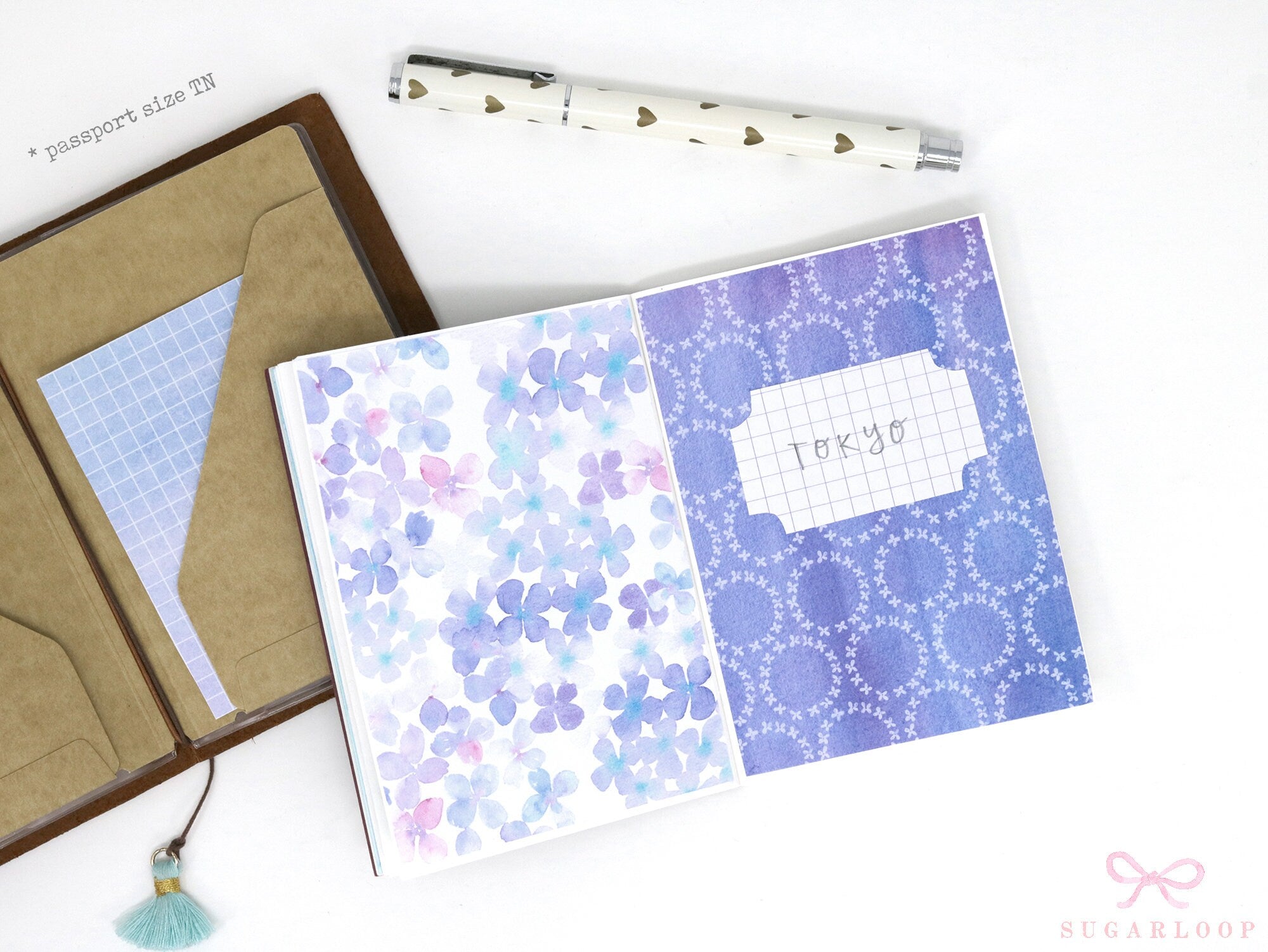 Opaque  Quarter Letter Sized  Printed Paper Stickers for Journaling  Planners & Bujo