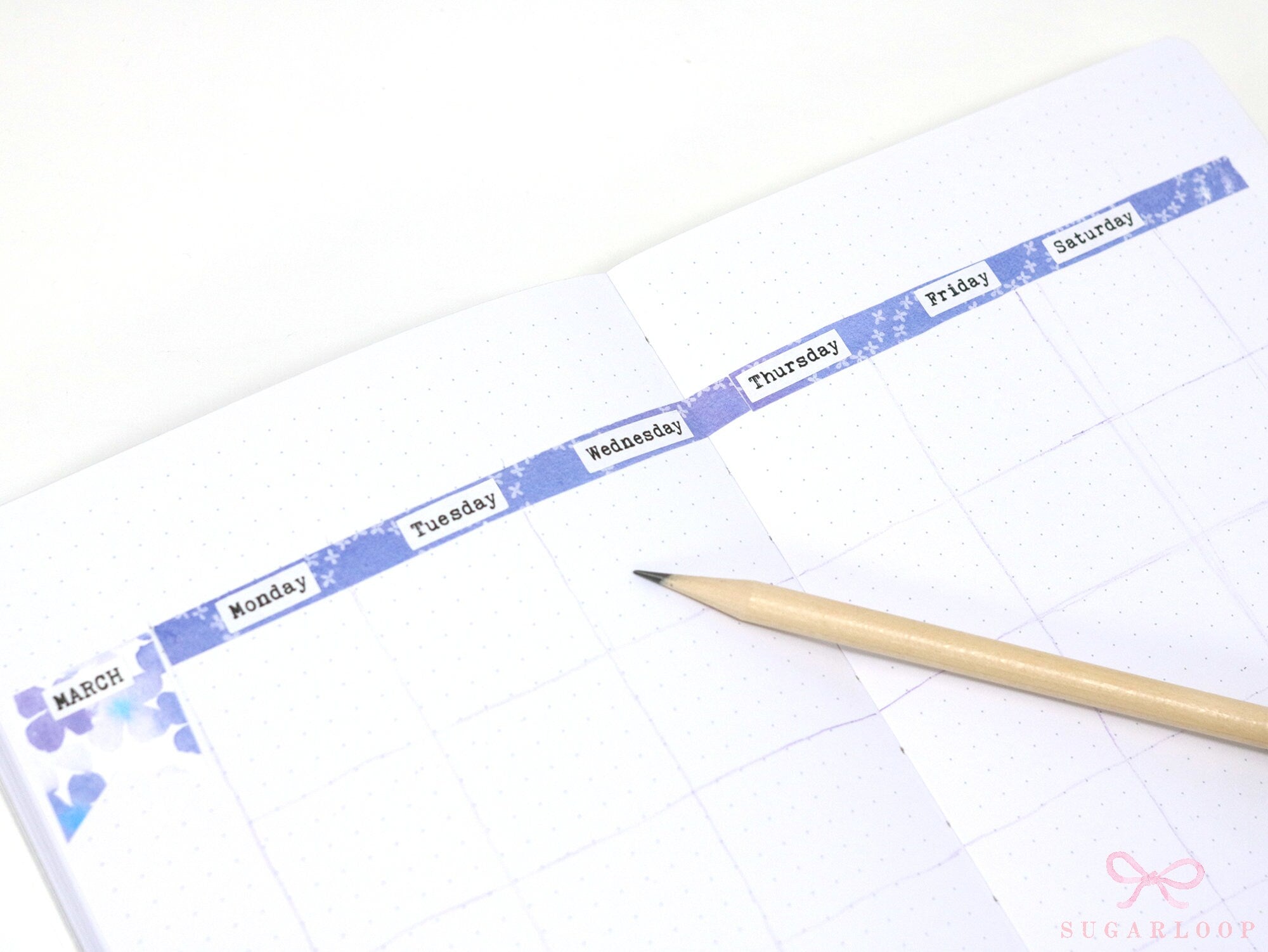 Opaque  Quarter Letter Sized  Printed Paper Stickers for Journaling  Planners & Bujo