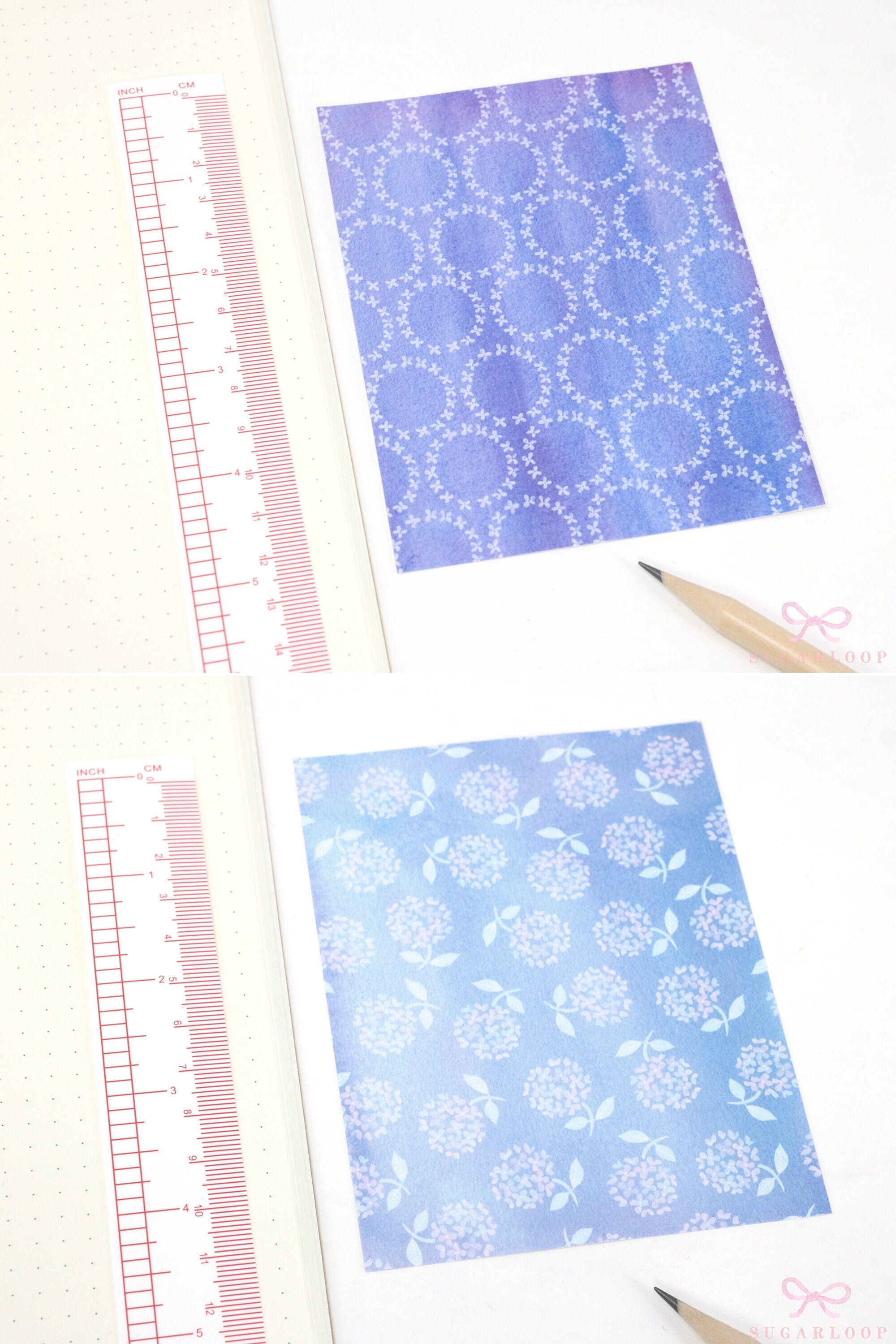 Opaque  Quarter Letter Sized  Printed Paper Stickers for Journaling  Planners & Bujo