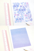 Opaque  Quarter Letter Sized  Printed Paper Stickers for Journaling  Planners & Bujo