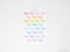 Rainbow Date Night Script Icon Stickers – Bujo & Planner Stickers for Journaling and Planning