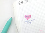 Speech & Thought Bubbles Writable Bujo Planner Stickers: approx 0.75 in (20 mm) wide