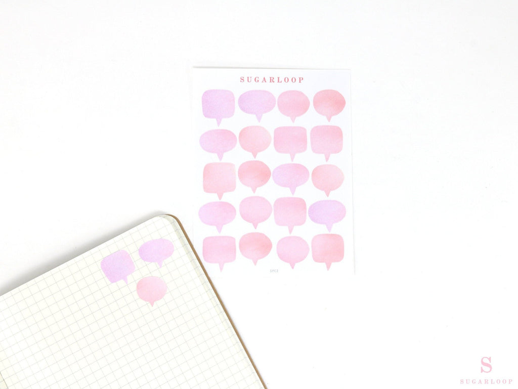 Speech Bubble Appointment Writable Bujo Planner Stickers