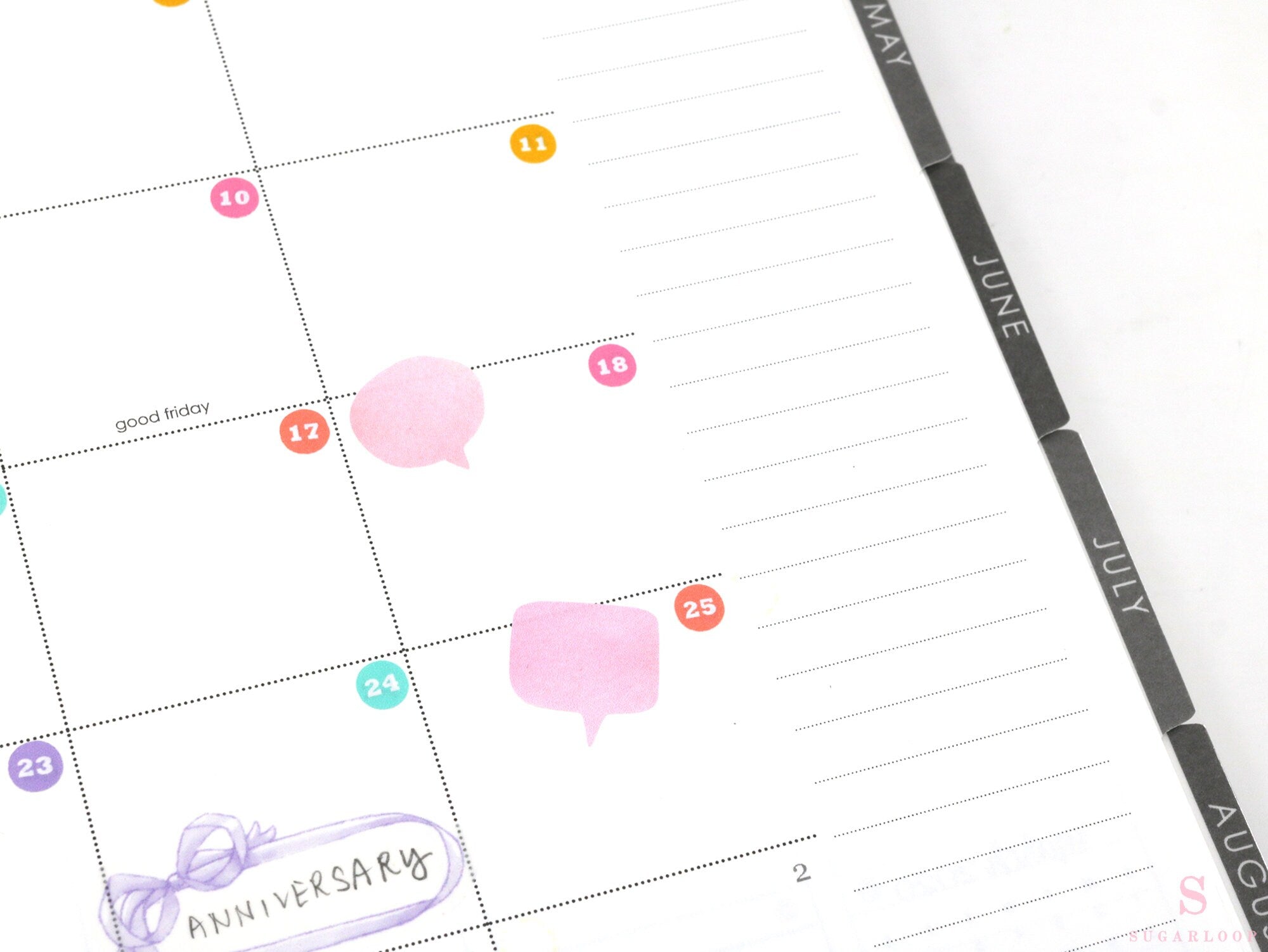 Speech Bubble Appointment Writable Bujo Planner Stickers