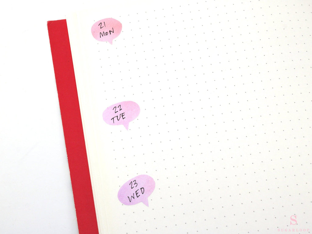 Speech Bubble Appointment Writable Bujo Planner Stickers