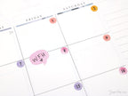 Speech Bubble Bujo Planner Stickers: Rainbow Watercolor