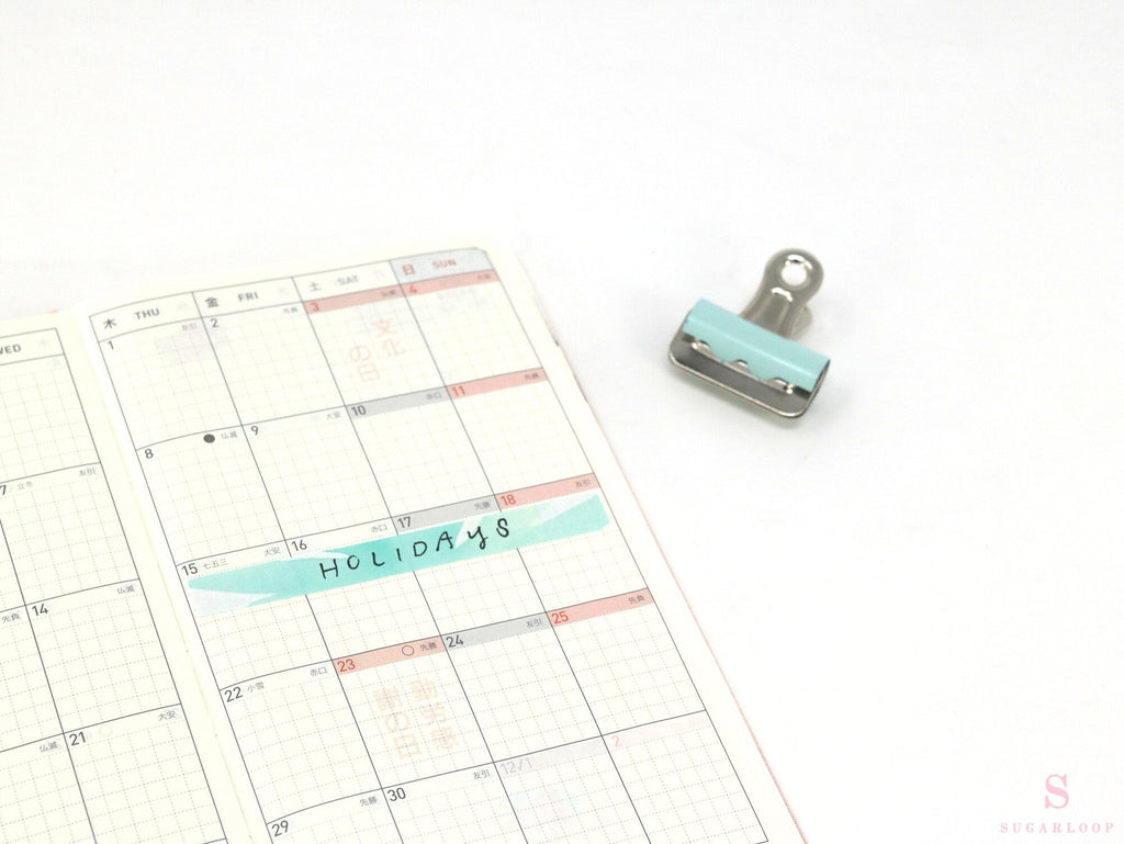 Washi Style Strip Bujo Planner Stickers: 3.125 in (79 mm) x 0.5 in (12 mm)