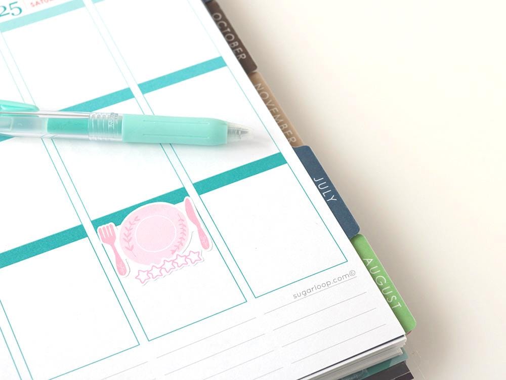 Five Star Rating Sticker for Planners and  Journals