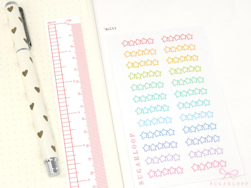 Five Star Rating Sticker for Planners and  Journals