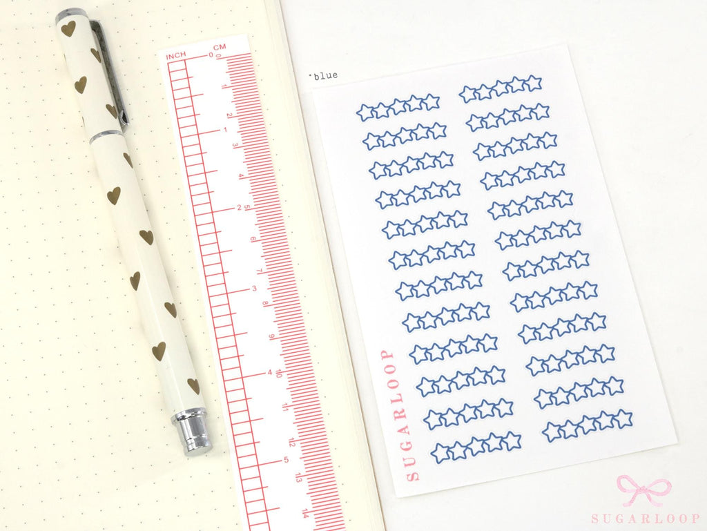 Five Star Rating Sticker for Planners and  Journals