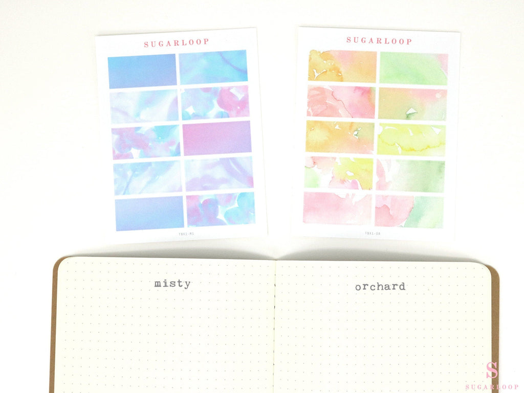 Box Bujo Planner Stickers: 1.5 in (38 mm) wide & 0.7  in (17 mm) tall