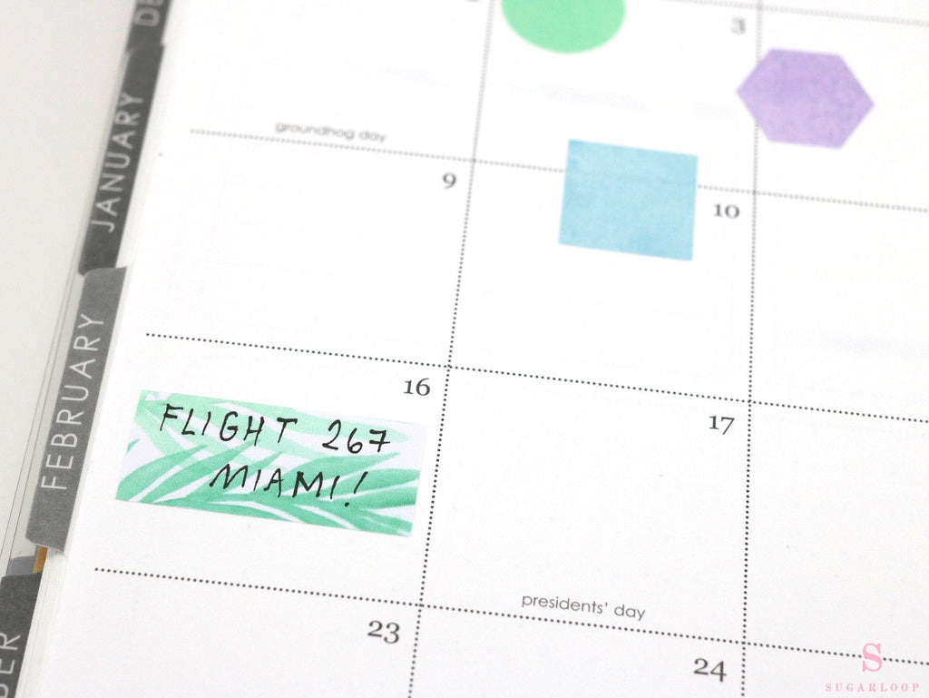 Box Bujo Planner Stickers: 1.5 in (38 mm) wide & 0.7  in (17 mm) tall