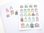 Travel Trip Holiday Bujo Planner & Journal - Icons and Deco Stickers