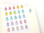 Cute Suitcase Icons for Planners & Journals – Holiday & Trip Planning and Journaling