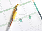 Cute Suitcase Icons for Planners & Journals – Holiday & Trip Planning and Journaling