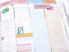 Vintage Style Cute Kawaii Doodle Gas Pump Petrol Planner & Journal Stickers