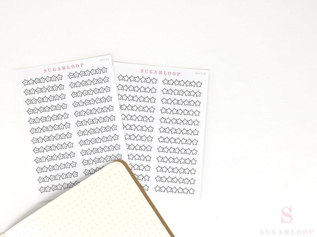Weekly Sidebar Habit Tracker Bujo Planner Stickers: 1.5in (38mm) Wide