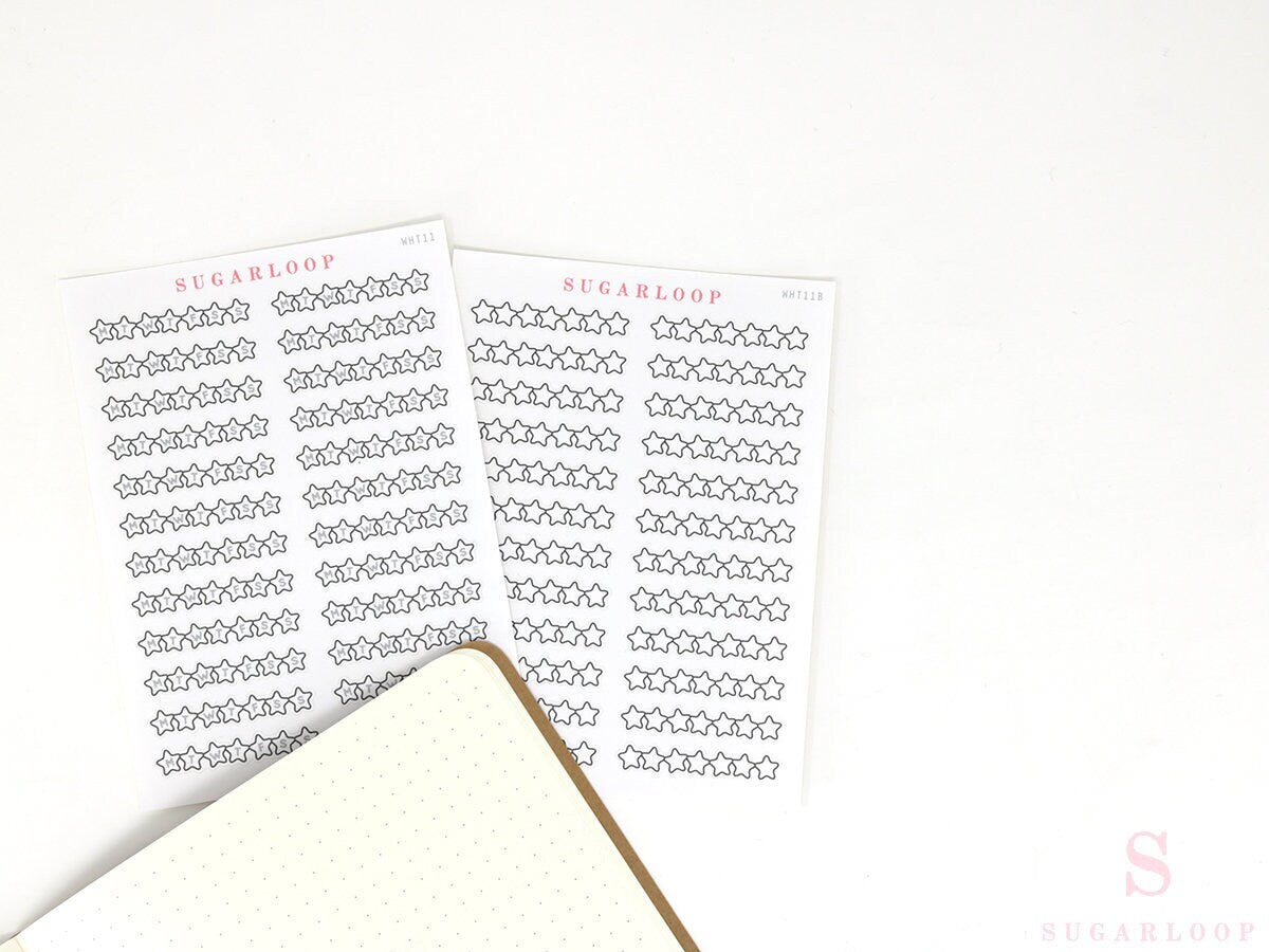 Weekly Sidebar Habit Tracker Bujo Planner Stickers: 1.5in (38mm) Wide