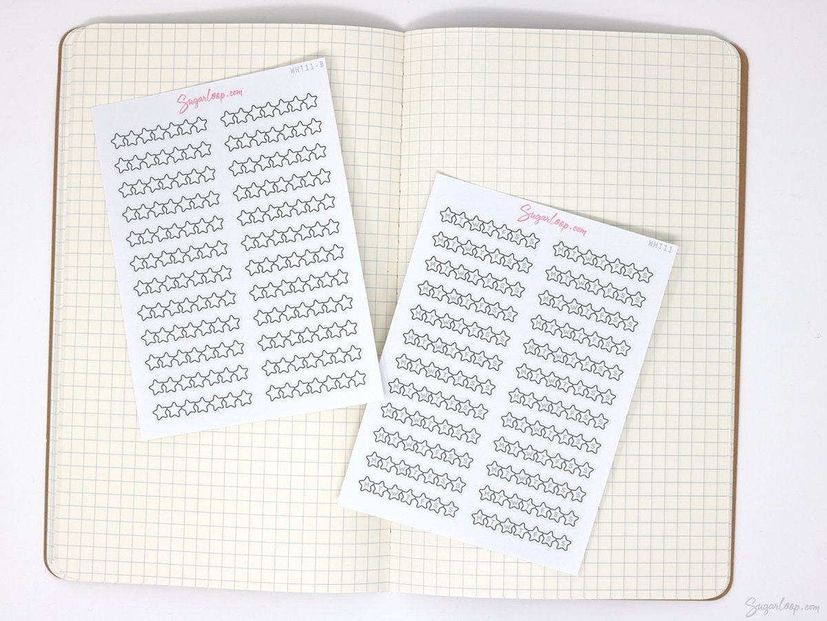 Weekly Sidebar Habit Tracker Bujo Planner Stickers: 1.5in (38mm) Wide