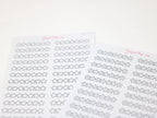 Weekly Sidebar Habit Tracker Bujo Planner Stickers: 1.5in (38mm) Wide