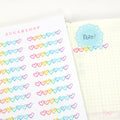 Weekly Habit Tracker Vertical Sidebar Bujo Planner Stickers: 1.5in(38 mm) Wide