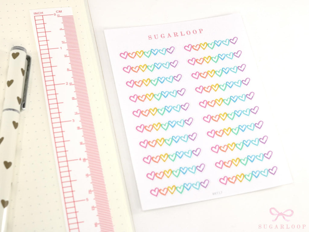Weekly Habit Tracker Vertical Sidebar Bujo Planner Stickers: 1.5in(38 mm) Wide