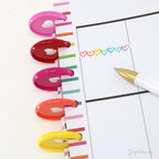 Weekly Habit Tracker Vertical Sidebar Bujo Planner Stickers: 1.5in(38 mm) Wide