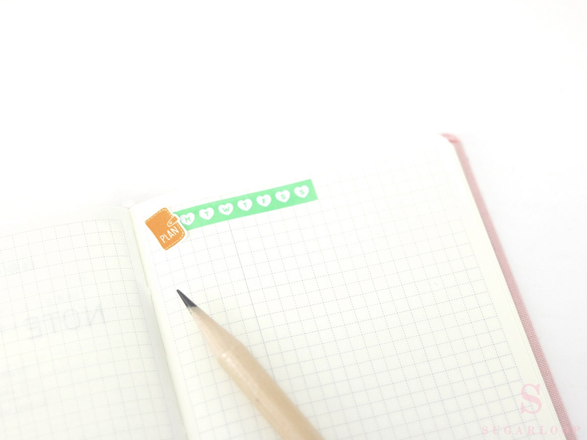 Watercolor Weekly Daily Habit Tracker Bujo Planner Stickers: Rainbow