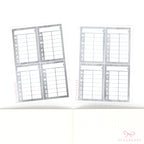 Weekly Sidebar Work Habit Tracker Bujo Planner Stickers Smoke Colorway: 1.5in (38mm) Wide  8 Full Boxes