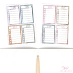Weekly Sidebar Work Habit Tracker Bujo Planner Stickers Highland Colorway: 1.5in (38mm)Wide  8 Full Boxes