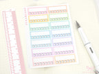 Reading Habit Tracker Vertical Sidebar Bujo Planner Stickers: 1.5in (38 mm) Wide