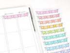 Weekend Bunting Bujo Journal Planner Stickers: 3in (76 mm) Wide