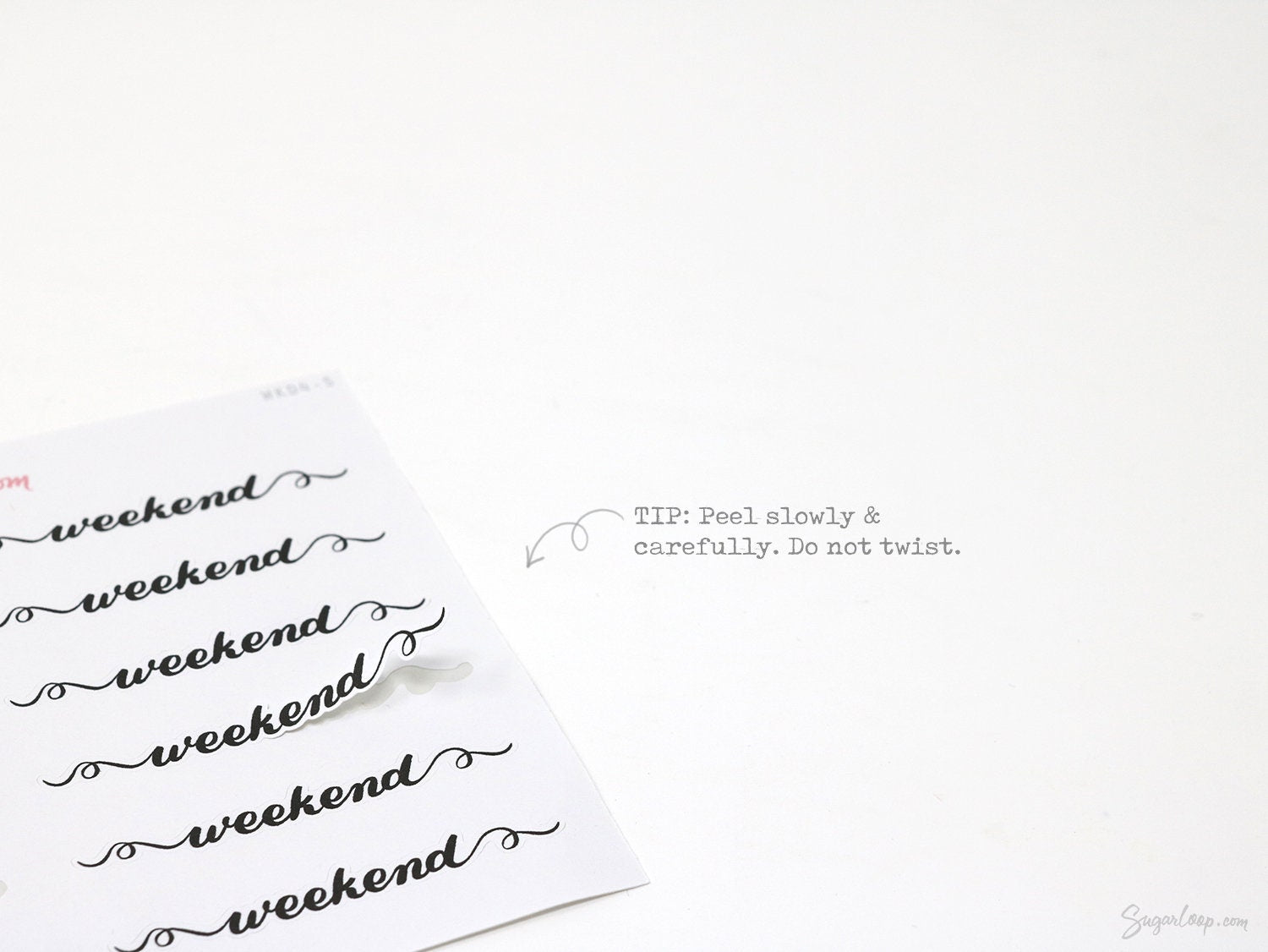 Weekend Bunting Bujo Planner Stickers: 2in (50 mm) 2.5in (60 mm) 3.25in (82 mm)
