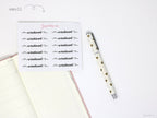 Weekend Bunting Bujo Planner Stickers: 2in (50 mm) 2.5in (60 mm) 3.25in (82 mm)