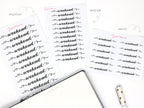 Weekend Bunting Bujo Planner Stickers: 2in (50 mm) 2.5in (60 mm) 3.25in (82 mm)