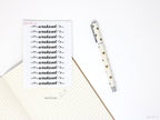 Weekend Bunting Bujo Planner Stickers: 2in (50 mm) 2.5in (60 mm) 3.25in (82 mm)
