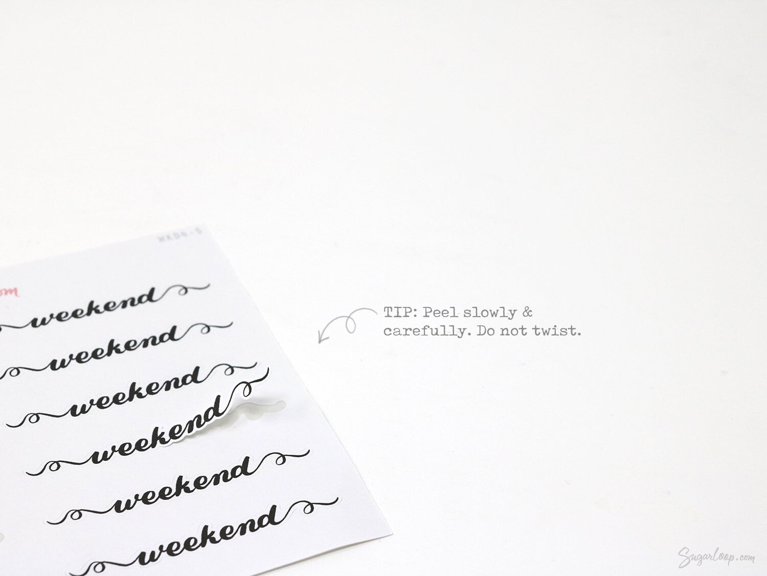 Weekend Bunting Bujo Planner Stickers: 2in (50 mm) 2.5in (60 mm) 3.25in (82 mm)