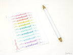 Weekend Bunting Bujo Planner Stickers: 2in (50 mm) 2.5in (60 mm) 3.25in (82 mm)