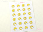 Watercolor Hand Drawn Doodle Weather Planner and Journal Stickers Icons