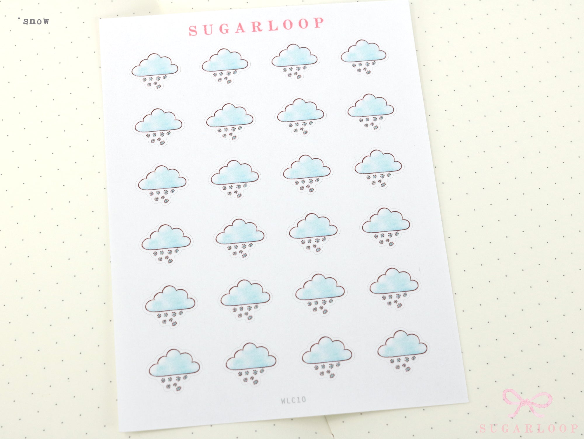 Watercolor Hand Drawn Doodle Weather Planner and Journal Stickers Icons