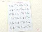 Watercolor Hand Drawn Doodle Weather Planner and Journal Stickers Icons