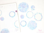 Flake Floral Deco Washi Paper Stickers for Journals Planners & Bujo