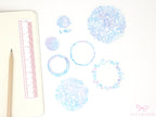 Flake Floral Deco Washi Paper Stickers for Journals Planners & Bujo