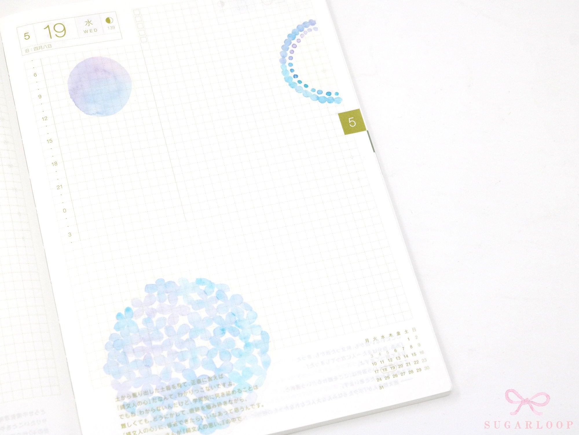 Flake Floral Deco Washi Paper Stickers for Journals Planners & Bujo