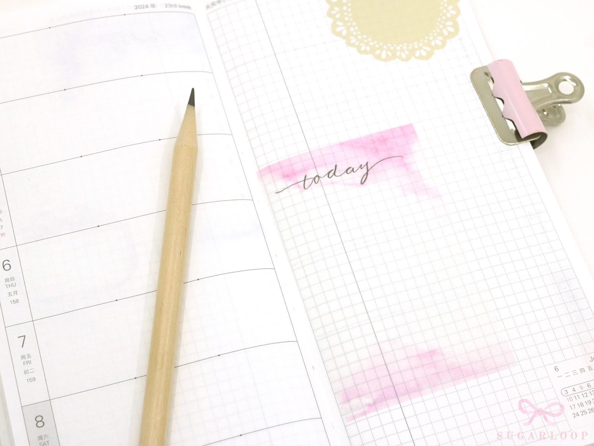 Watercolor Washi Paper Art Frames for Planners and Bujo Journals